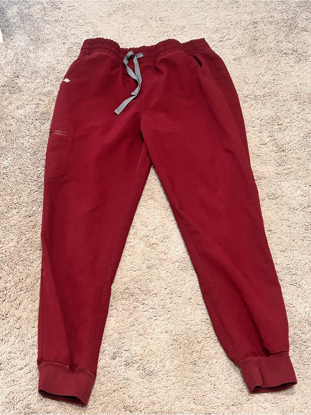 Figs Maroon Joggers Scrubs Pants Nurse Dr Medium